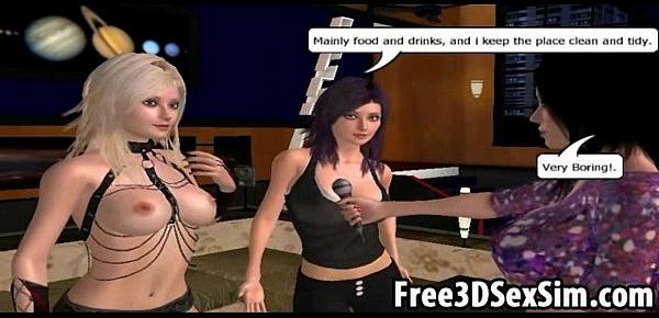  Foxy 3D cartoon hotties doing some dirty talking